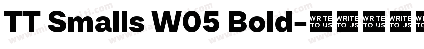 TT Smalls W05 Bold字体转换